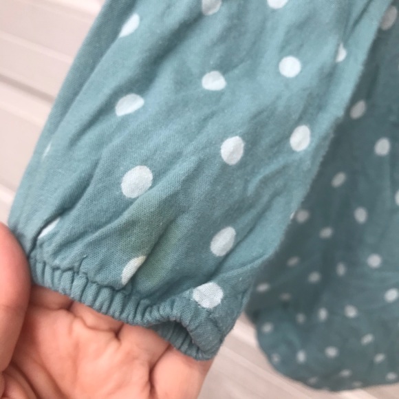 BabyGap romper green polka dot 19/24 - Picture 7 of 10